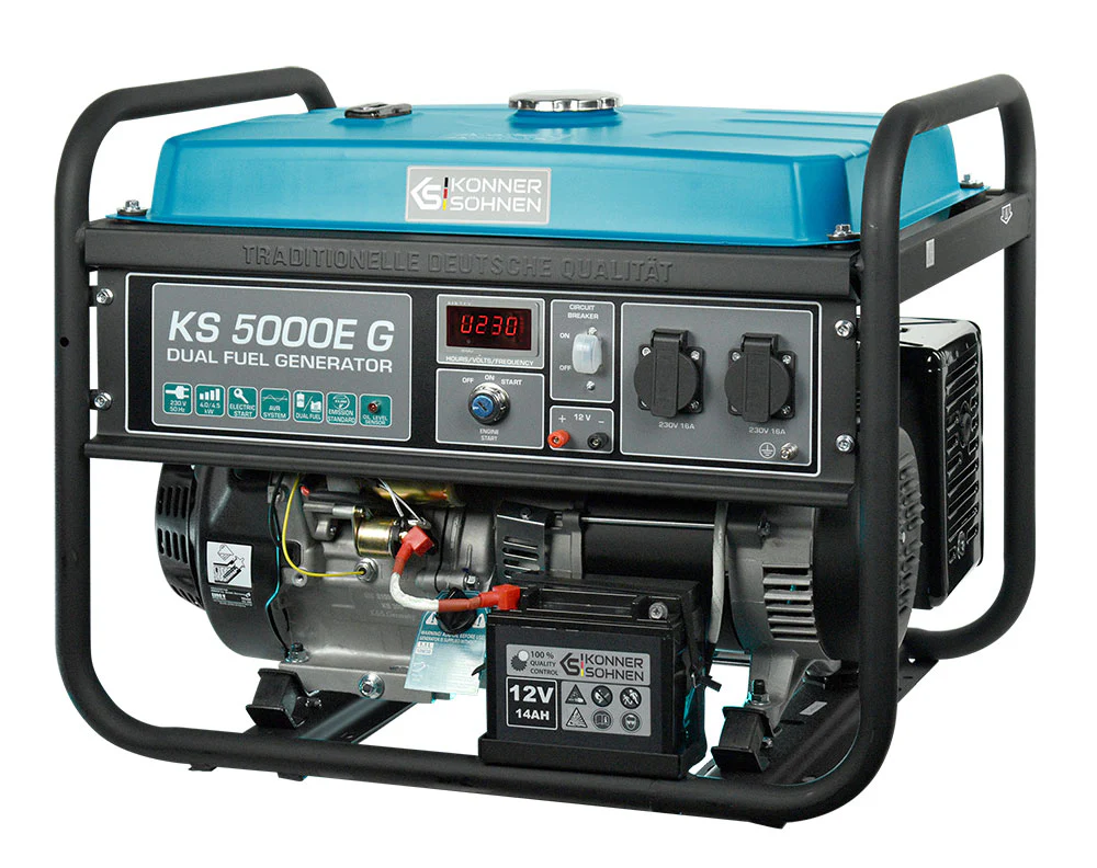 LPG/Bensiin generaator Könner & Söhnen KS 5000E G LPG/Bensiin generaator Könner & Söhnen KS 5000E G