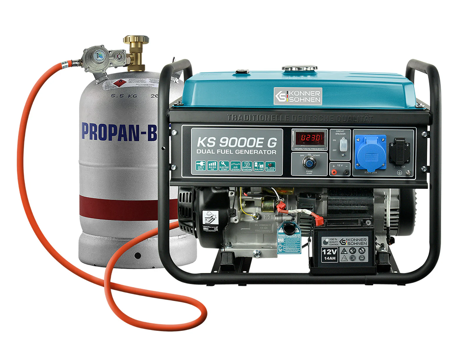 LPG/Bensiin generaator Könner & Söhnen KS 9000E G LPG/Bensiin generaator Könner & Söhnen KS 9000E G