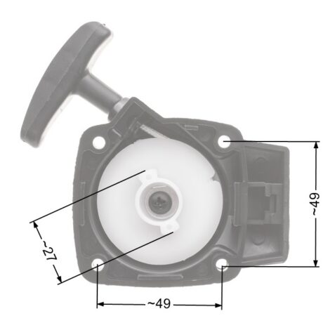 Recoil starter NAC CG260B WLBC260-2ZXU brushcutters available in DIY stores