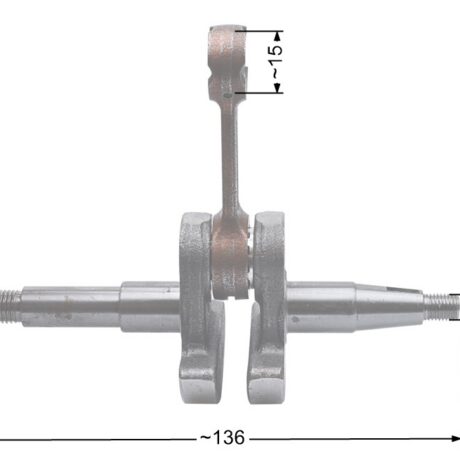 Crankshaft NAC CS4500 CS5200 chainsaws available in DIY stores