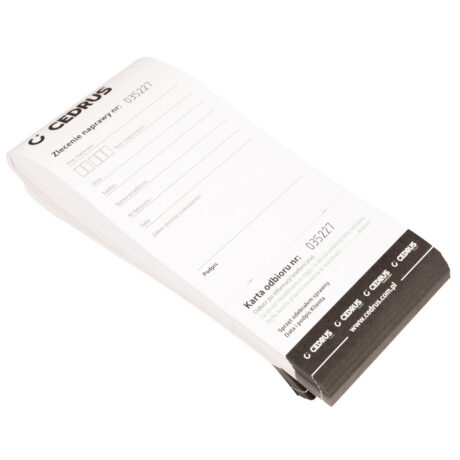 Repair commission paper CEDRUS notepad