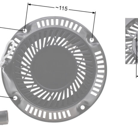 Recoil starter NAC DY lawn mowers available in DIY stores