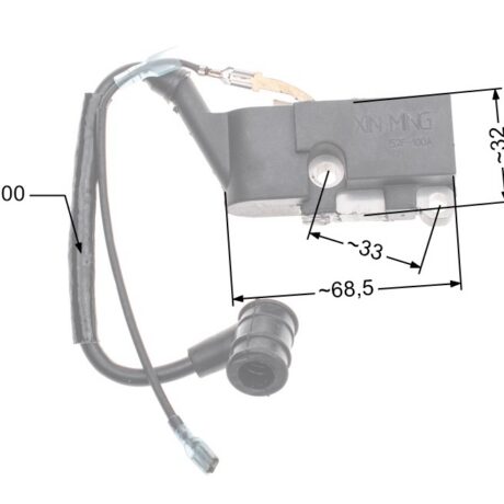 Ignition module NAC SPS01-45 SPS02-45 CS4500 CS5200 chainsaws available in DIY stores