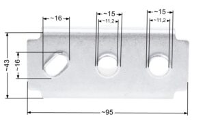 Blade adapter NAC lawn mowers S460VBS500 X510VHY C460VH W510VH shaft 22.2mm no circlip