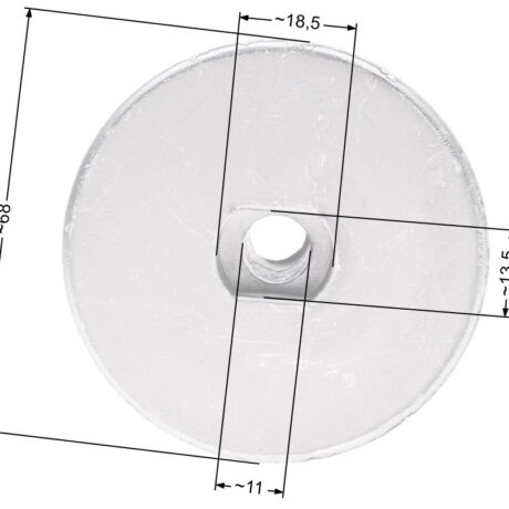 Blade adapter Castel Garden lawn mower PAN504 22.2mm