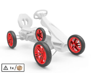 Ratas Rally punane velg 12,5*2,5-9 slik