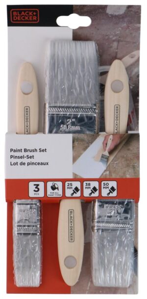 BLACK DECKER lapik pintslite kompl 3 tk