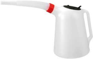 Õli mõõtekann koos elastse tilaga, 5 L