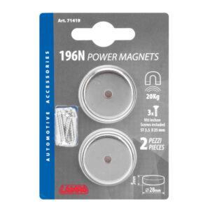 Magnetkettad 2 tk 196 N (20 kg)