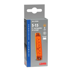 Led tuli 6 ledi,12/24V,oranz,96*20*9mm