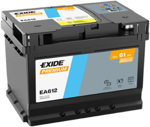 Exide Premium 61Ah 600A 242x175x175-+
