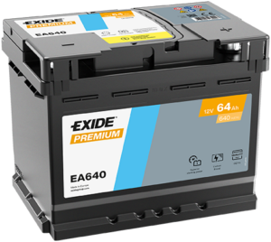 Exide Premium 64Ah640A 242x175x190-+