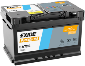 Exide Premium 72Ah720A 278x175x175-+