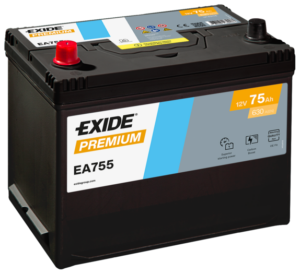 Exide Premium 75Ah630A 260x170x222+-