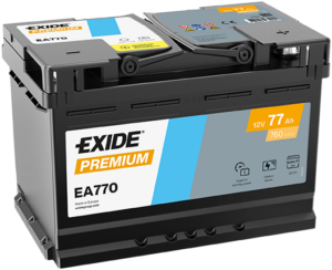 Exide Premium 77Ah760A 278x175x190-+