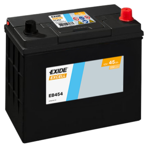 Exide Excell 45Ah 330A 237x127x227-+