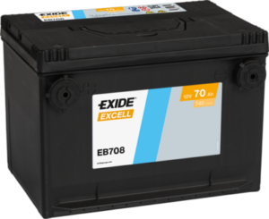 Exide Excell 70Ah740A 260x180x186+- USA