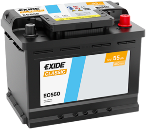 Exide Classic 55Ah 460A 242x175x190-+