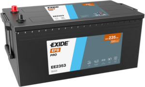 Exide PRO EFB 235Ah1200A518x279x240+-