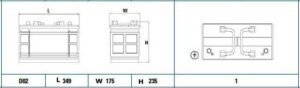 Exide StartPRO 110Ah750A 349x175x235+-