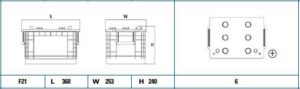 Exide StartPRO 145Ah 1000A 230x253x240-+