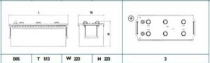 Exide StartPRO 180Ah1000A513x223x223+-