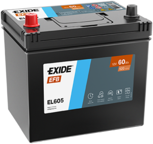 Exide EFB 60Ah 520A 230x173x222+-