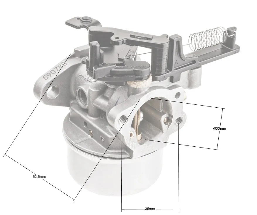 Karburaator 591137 B&S - Image 4