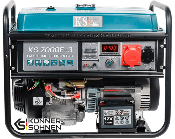 Bensiinigeneraator Könner & Söhnen KS 7000E-3