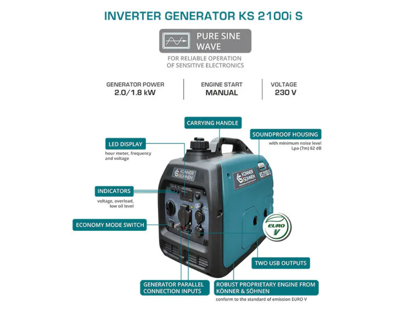Invertergeneraator Könner & Söhnen KS 2100i S