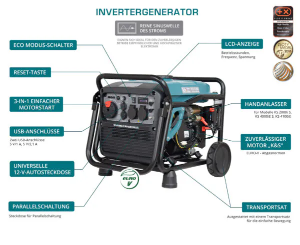 Invertergeneraator Könner & Söhnen KS 4100iE