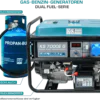 LPG/Bensiinigeneraator Könner & Söhnen KS 7000E G