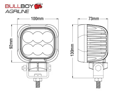 BULLBOY AGRILINE LED töötuli 4330 lm