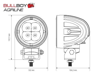 BULLBOY AGRILINE LED töötuli 5000 lm