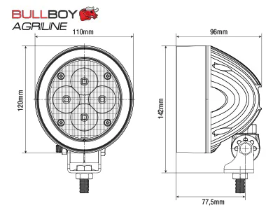 BULLBOY AGRILINE LED töötuli 6000 lm