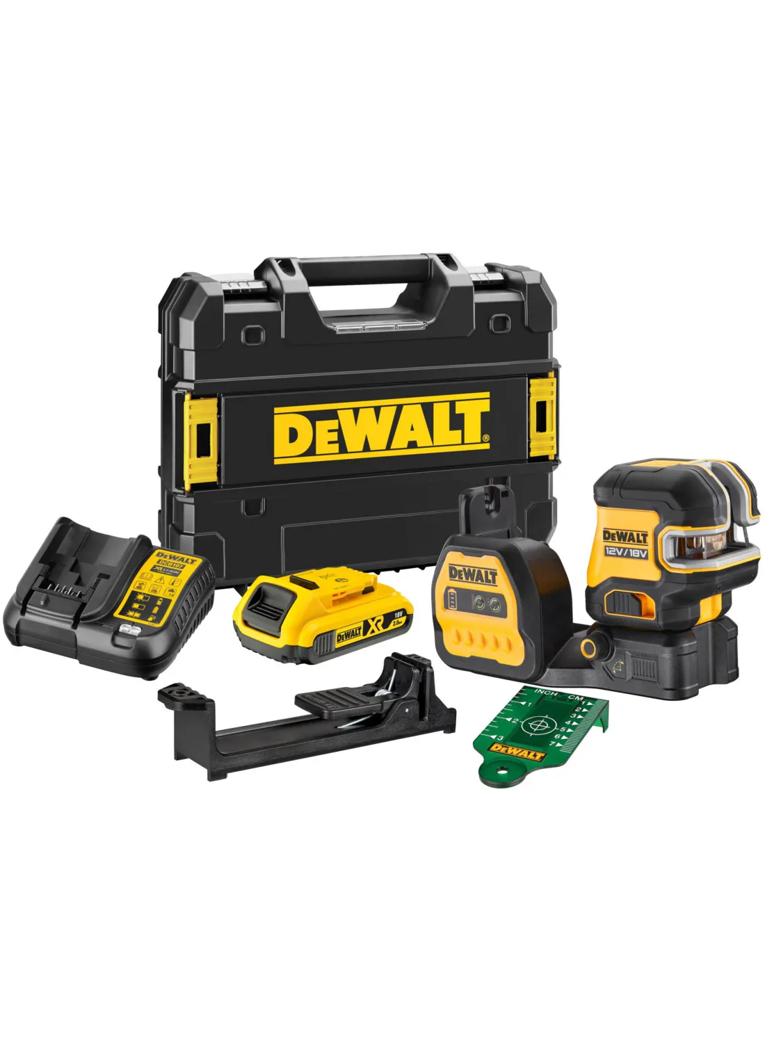 DeWalt DCE825D1G18-QW roheline ristjoonlaser kuni 50m
