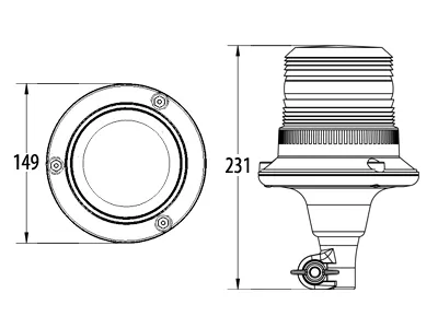ECCO LED vilkur 360° vilkumisrežiim 2 ECCO LED vilkur 360° vilkumisrežiim