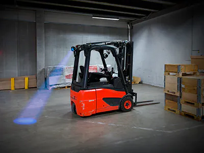 SAE sininise punktvalgusvihuga tõstuki LED töötuli