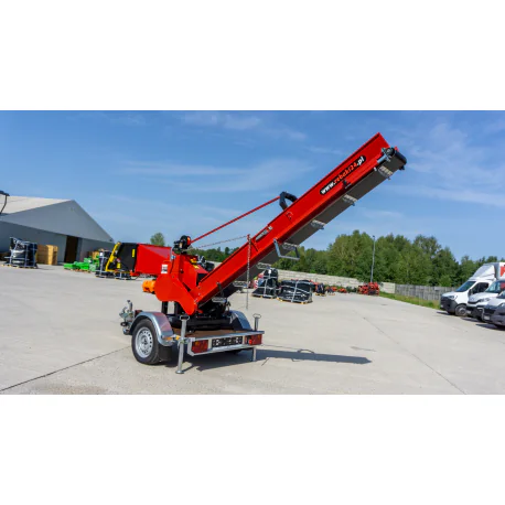 Bensiinimootoriga puiduhakkur RPS-120 koos platvormhaagisega