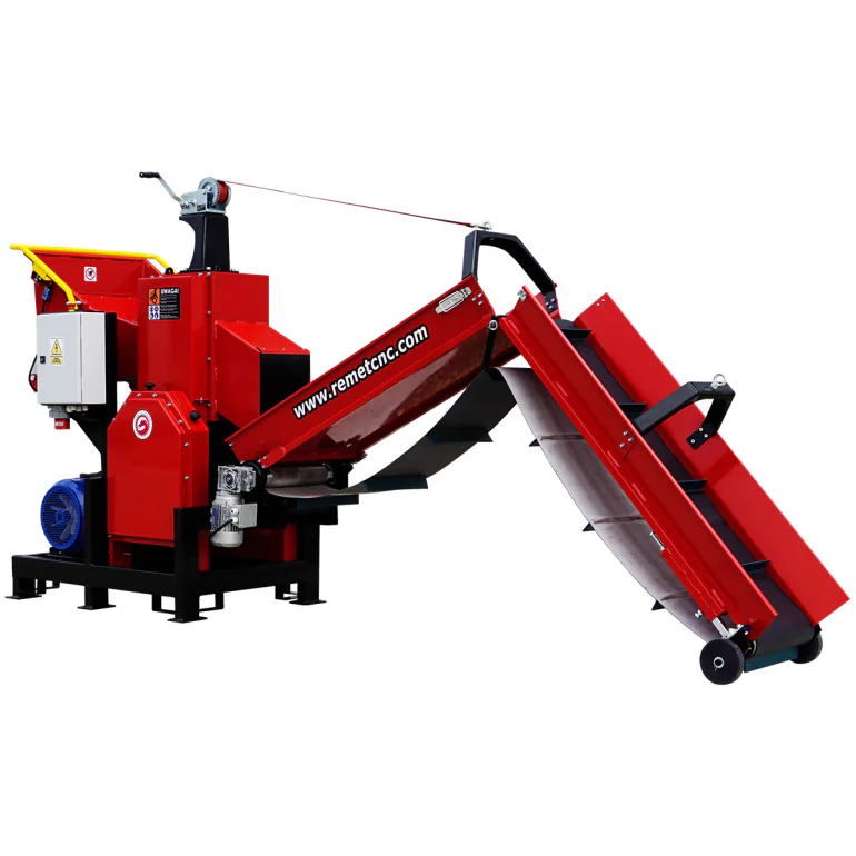 Elektrimootoriga puiduhakkur RPE-200 koos lintkonveieriga 3 m