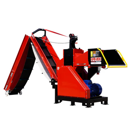 Elektrimootoriga puiduhakkur RPE-200 koos lintkonveieriga 4 m