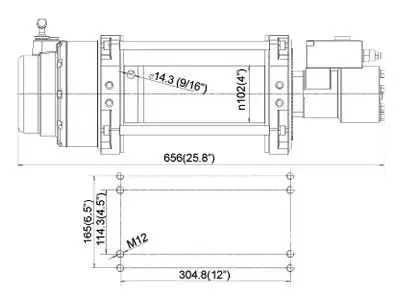 ROCK hüdrauliline vints 8165 kg