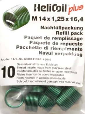 Keerme sisestused M14x1.25/16