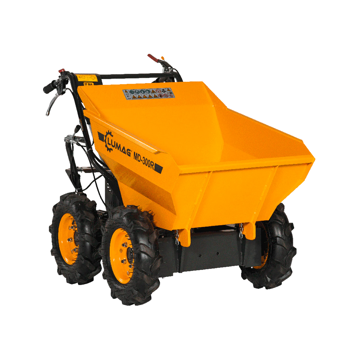 Lumag bensiinimootoriga ratastega minikallur MD-300R