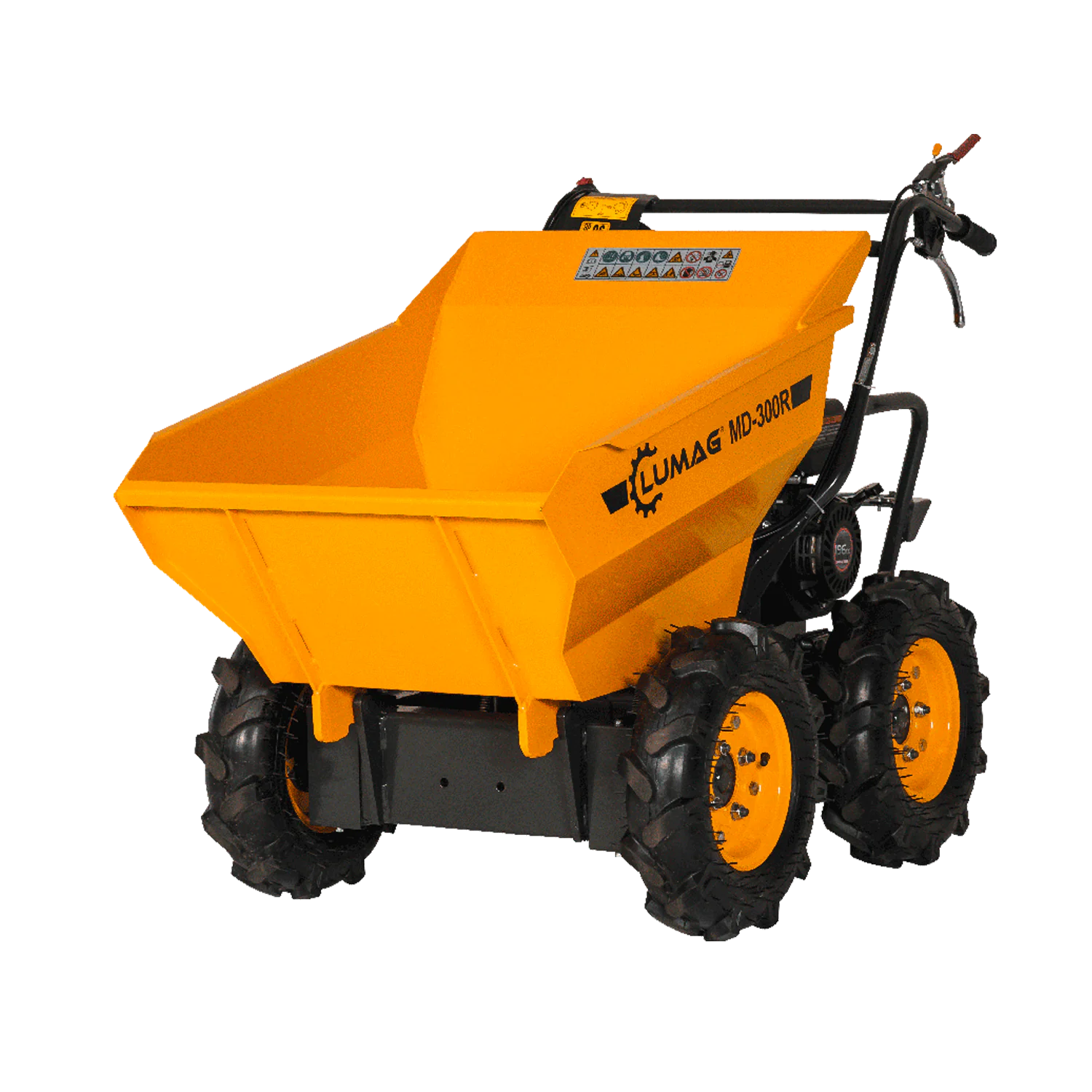 Lumag bensiinimootoriga ratastega minikallur MD-300R