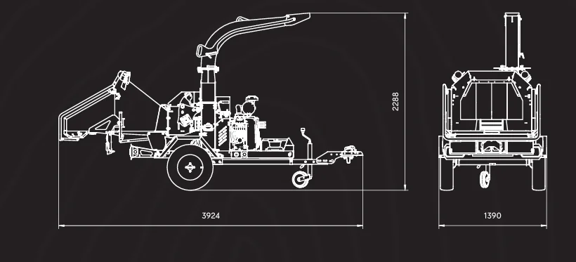 Brugger bensiinimootoriga oksapurustaja HX-16 Pro Brugger bensiinimootoriga oksapurustaja HX-16 Pro