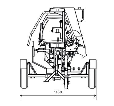 Brugger bensiinimootoriga halumasin SA48 Pro Brugger bensiinimootoriga halumasin SA38