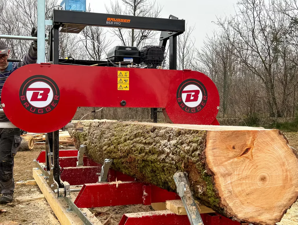 Brugger bensiini- või elektrimootoriga saeraam BS31 Pro