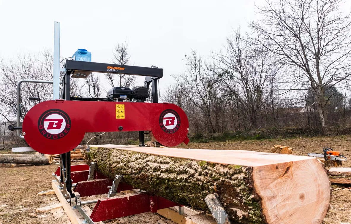 Brugger bensiini- või elektrimootoriga saeraam BS31 Pro