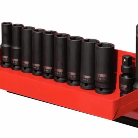 Löökpadrunite komplekt 1/2´´, 12-22mm, 13-osa, pikad, KS Tools